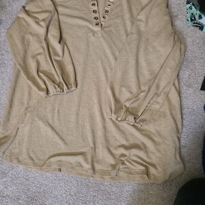 Fred David Tan Long Sleeve Tunic